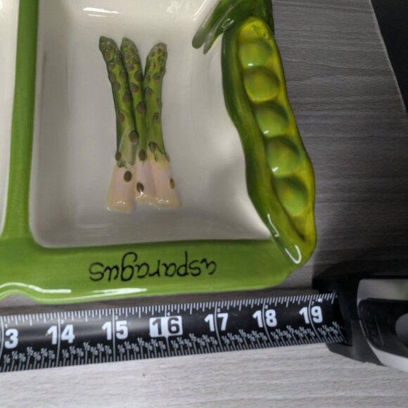 Certified International Judy Phipps Ceramic 4 Compartment Vegetable Platter - Picture 13 of 15